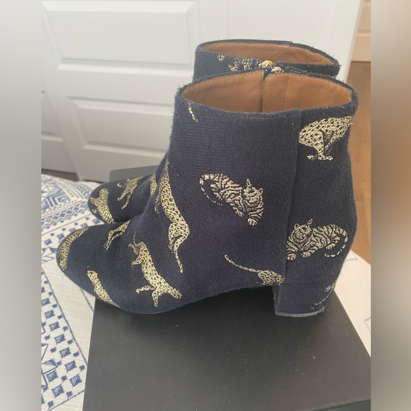 Aquazzura ankle boots leather and fabric - Picture 2 of 15